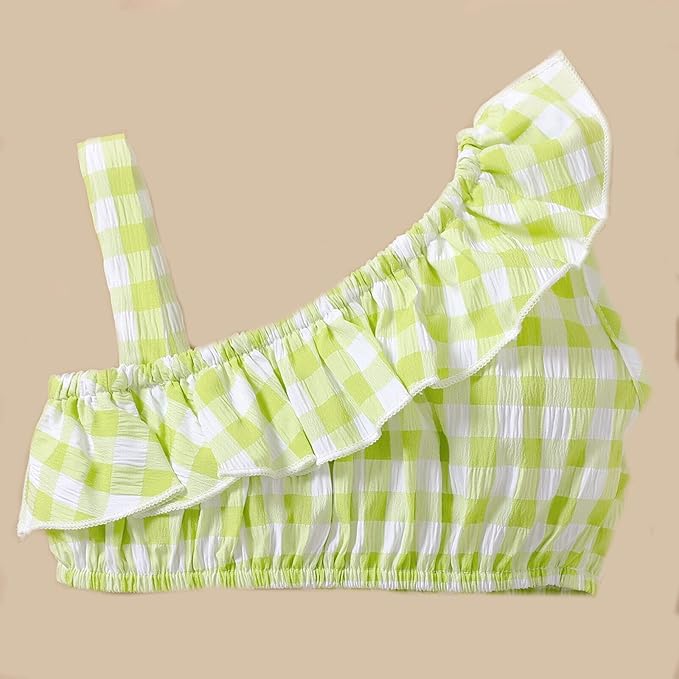Checkered Sleeveless Bow Applique Frock Dress for Girls Toddler New Baby Little Princess Printed Bowknot Summer Party Outfit Knee Lenght Net Casual Clothes Set image 3