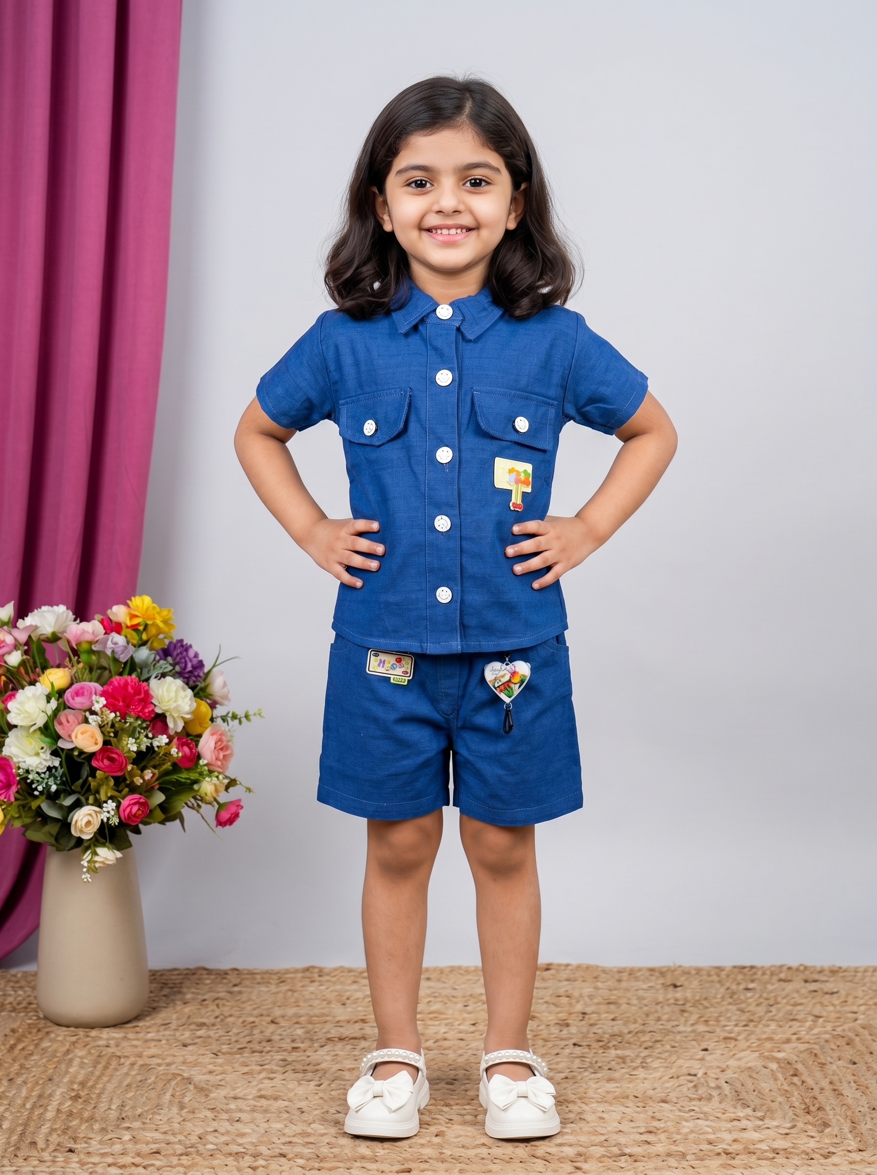 Casual Sweet Baby Children's Fashionable Kids Girls Dresses Toddler Princess Summer Outfit  Party Dress | Cotton | Check Box Printed | Knee Length Shirt and Pant