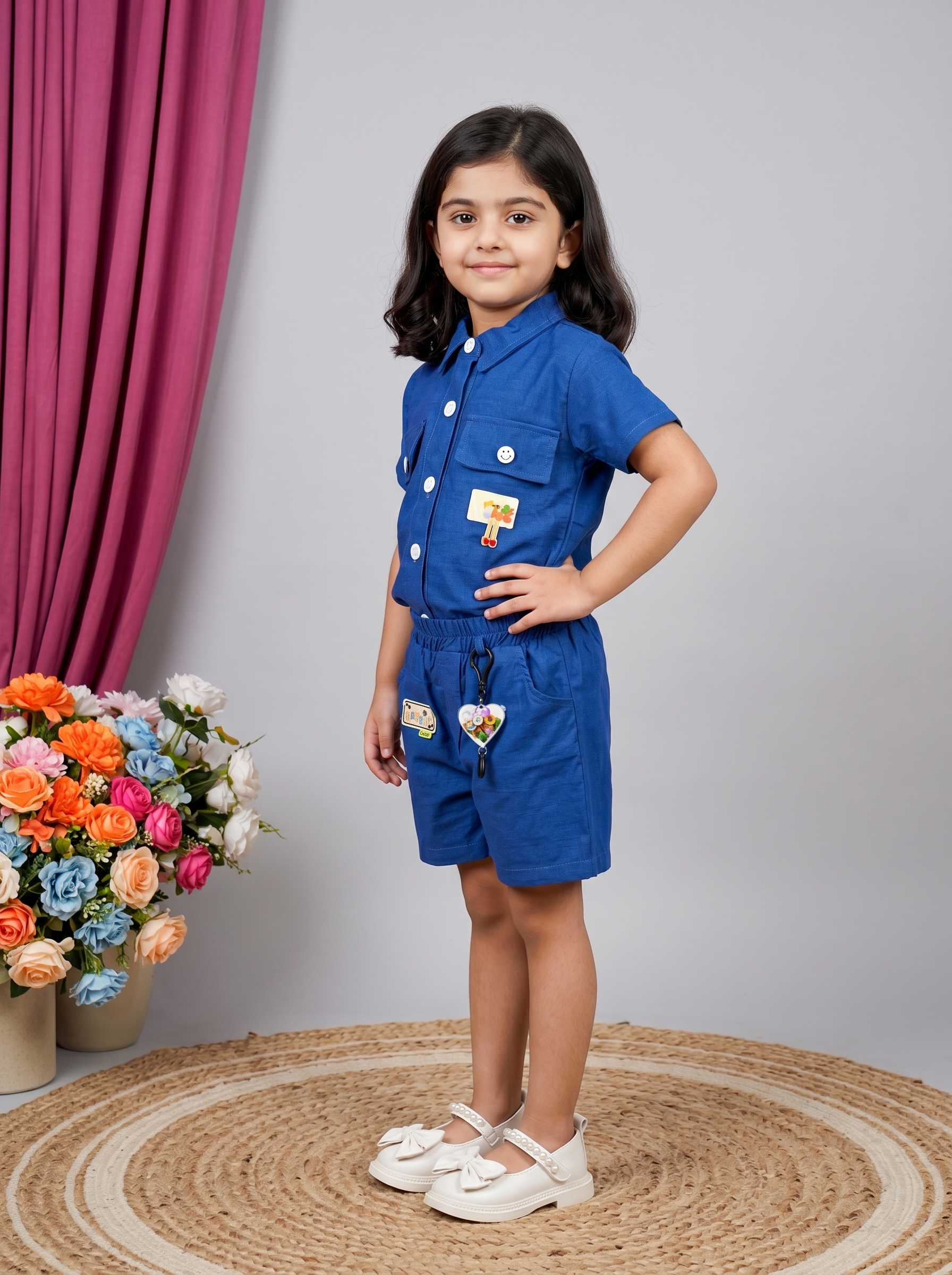 Casual Sweet Baby Children's Fashionable Kids Girls Dresses Toddler Princess Summer Outfit  Party Dress | Cotton | Check Box Printed | Knee Length Shirt and Pant image 3
